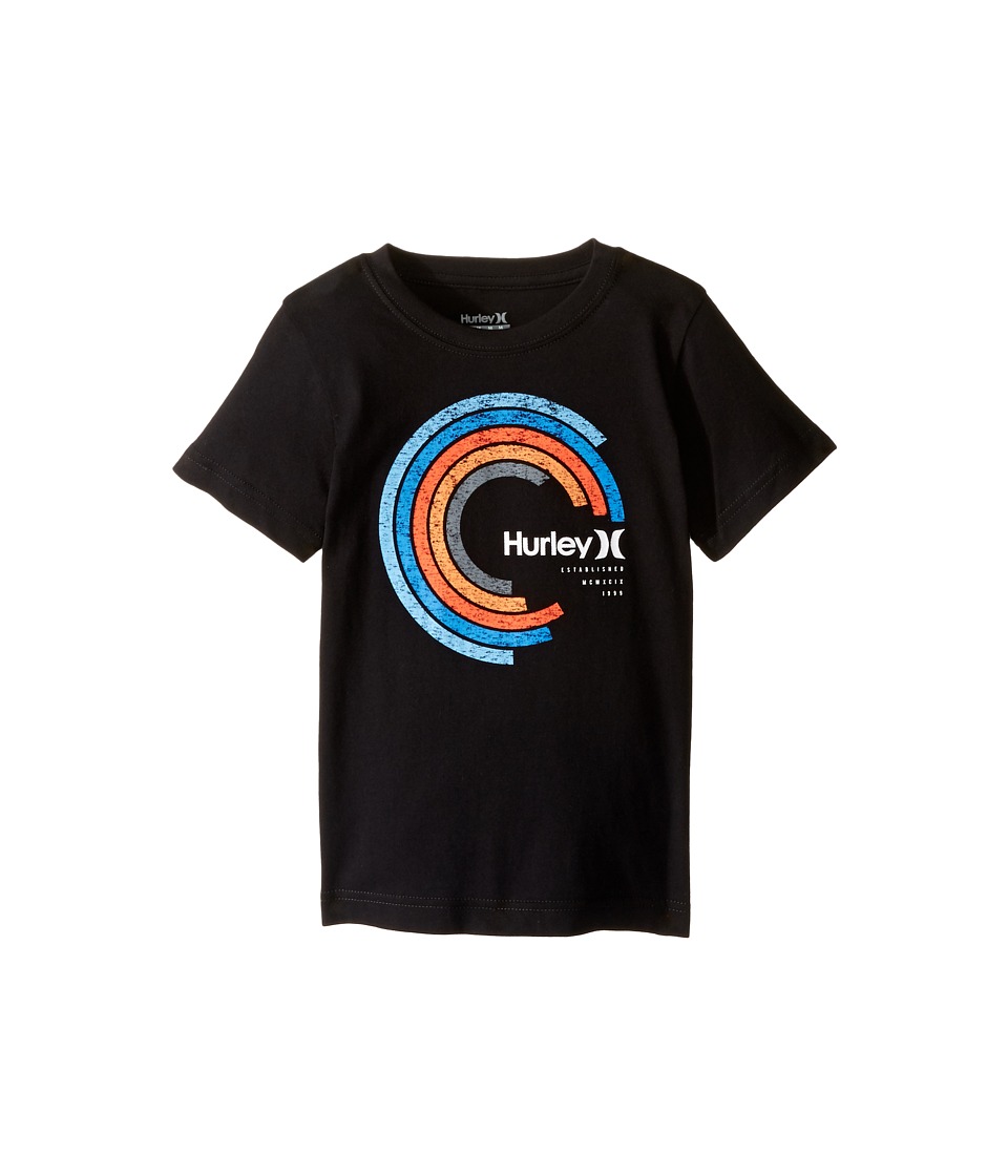 Hurley Kids Spectrum Tee (Little Kids) (Black) Boy