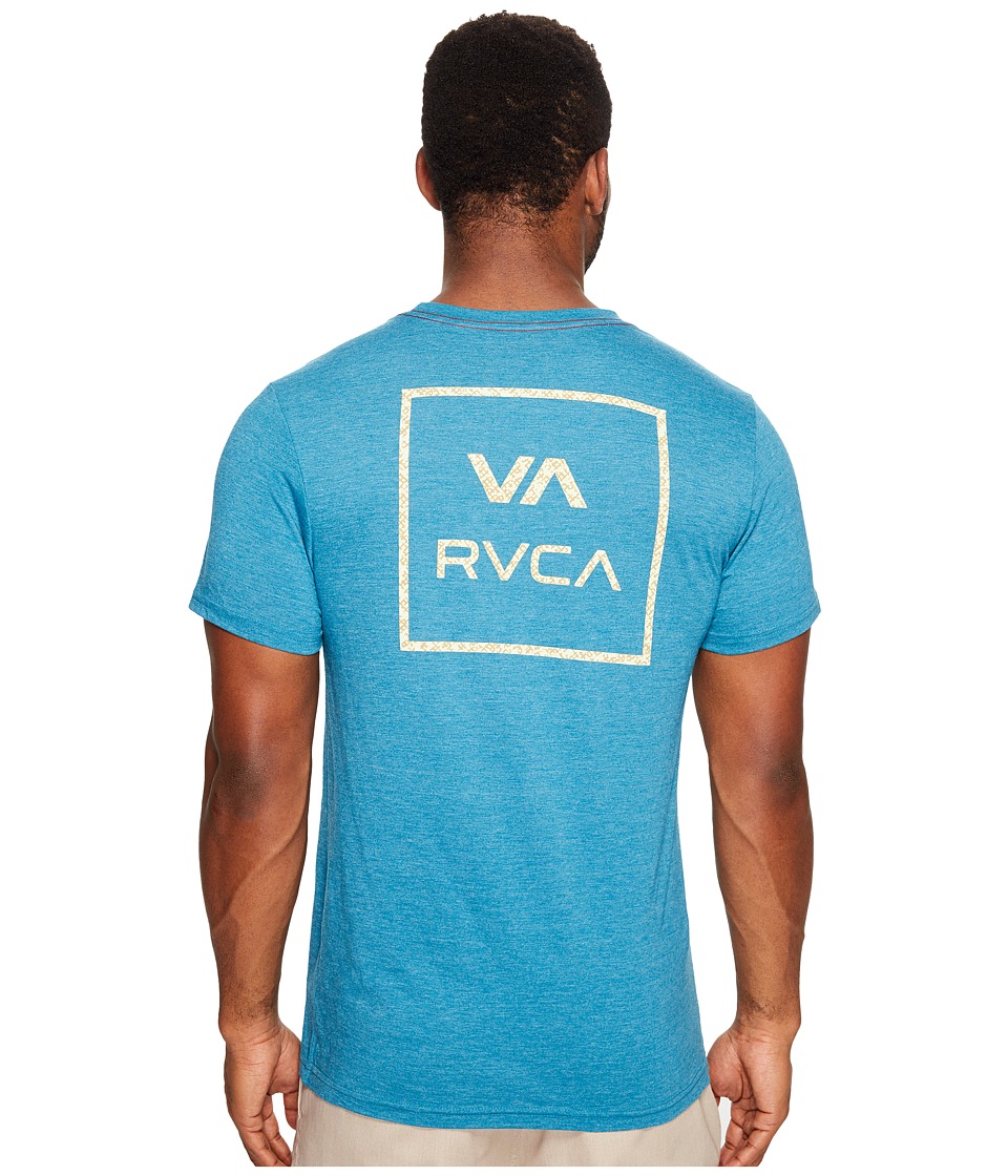 RVCA Grid All The Way Tee (Blue Tide) Men