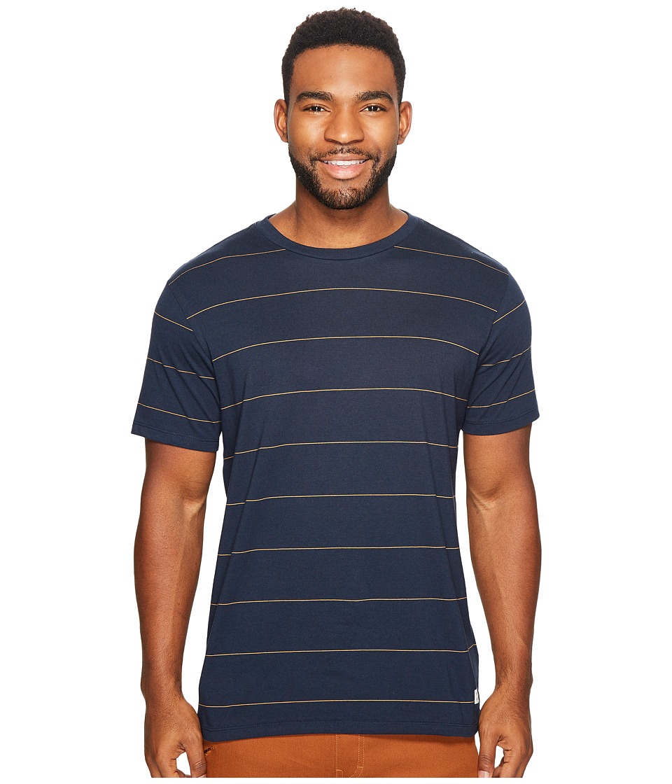 Billabong Die Cut Stripe Short Sleeve Crew Tee (Navy) Men