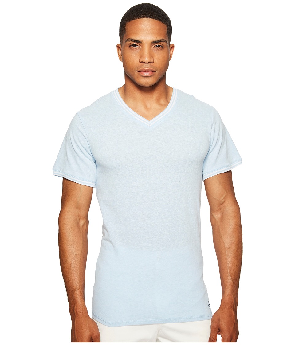 Original Penguin V-Neck Short Sleeve (Blue Bell) Men