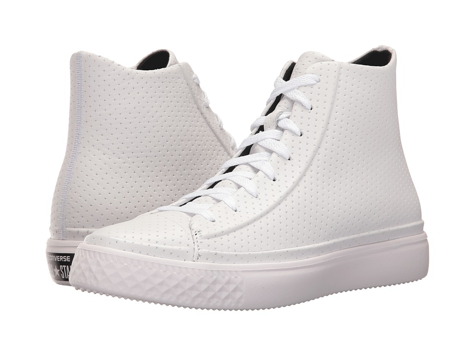 Converse Chuck Taylor All Star Modern Perforated Leather (White/White) Shoes