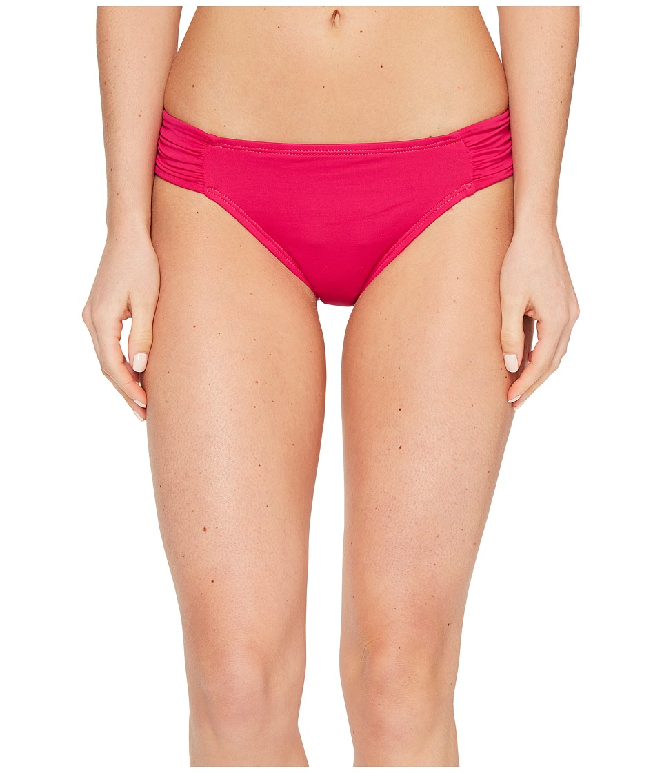 La Blanca Island Goddess Side Shirred Hipster Bottom (Berry) Women
