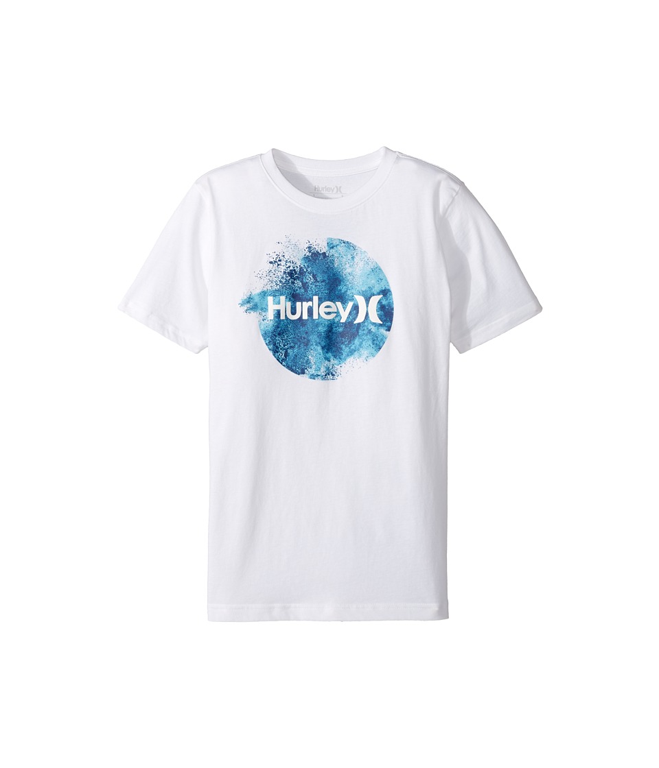 Hurley Kids Circular Burst Tee (Big Kids) (White) Boy