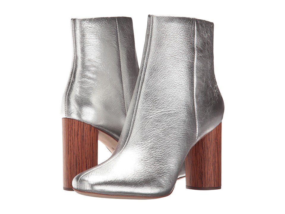 Loeffler Randall Wilder (Silver Metallic Leather/Cherry) Women