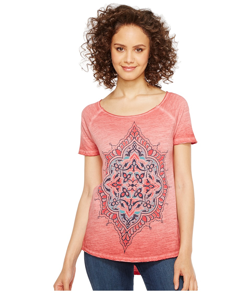 Lucky Brand Geo Floral Tee (Biking Red) Women