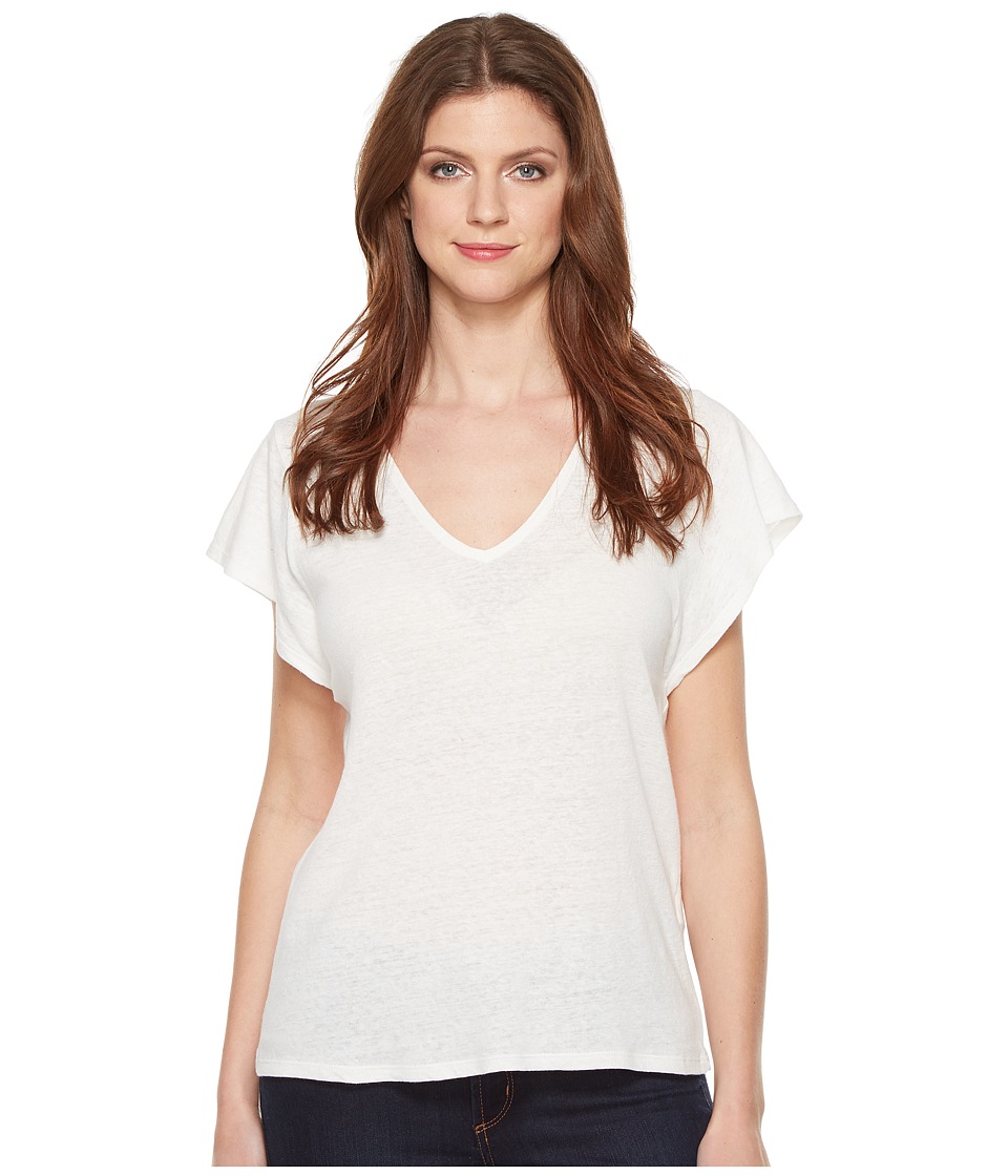 Lucky Brand V-Neck Tee (Lucky White) Women