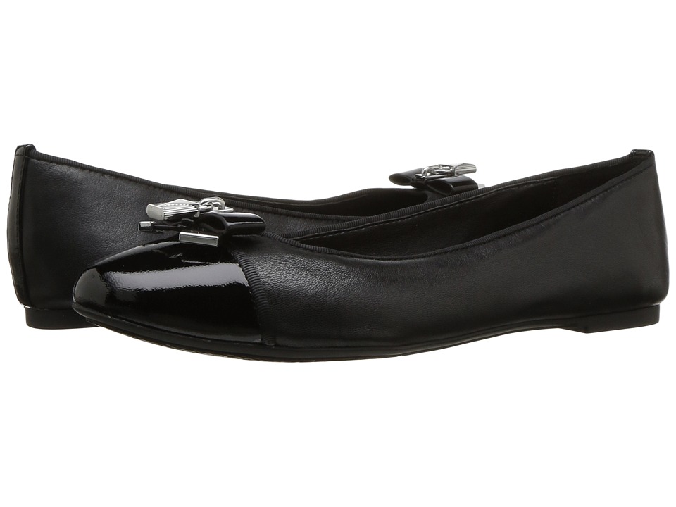 MICHAEL Michael Kors Alice Ballet (Black Nappa/Patent) Women