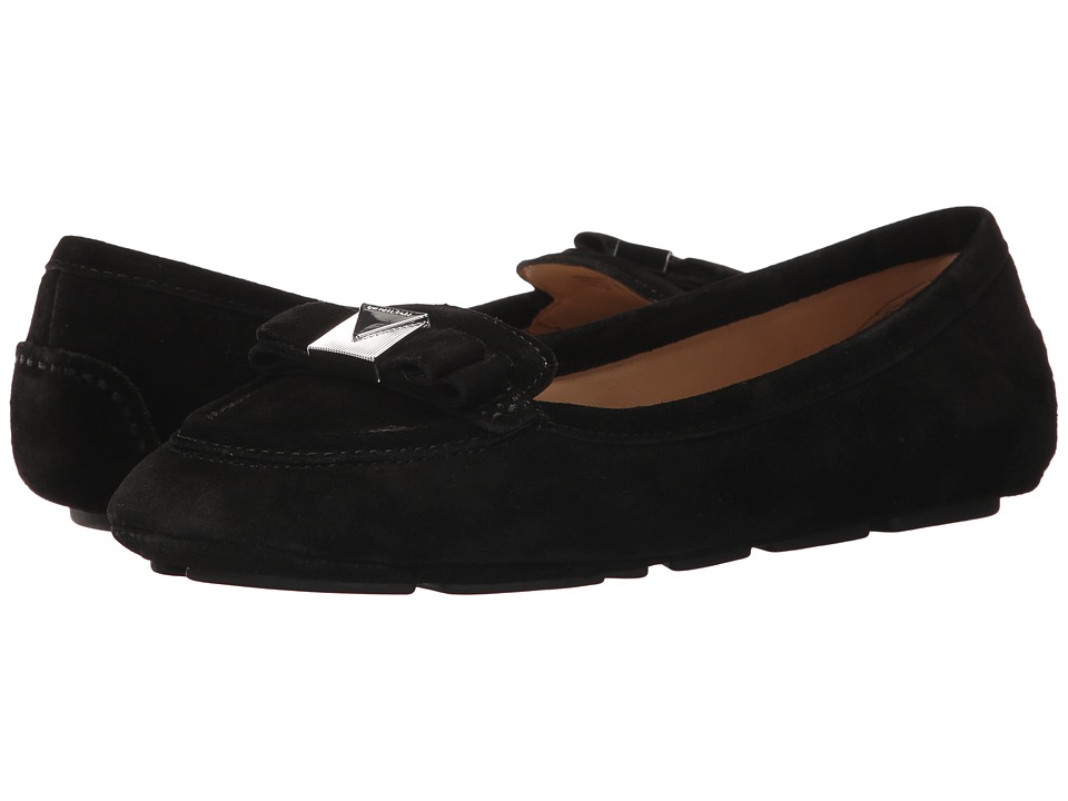 MICHAEL Michael Kors Caroline Moc (Black Sport Suede) Women