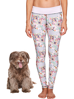Puppies Make Me Happy - Pawesome Blossom Leggings