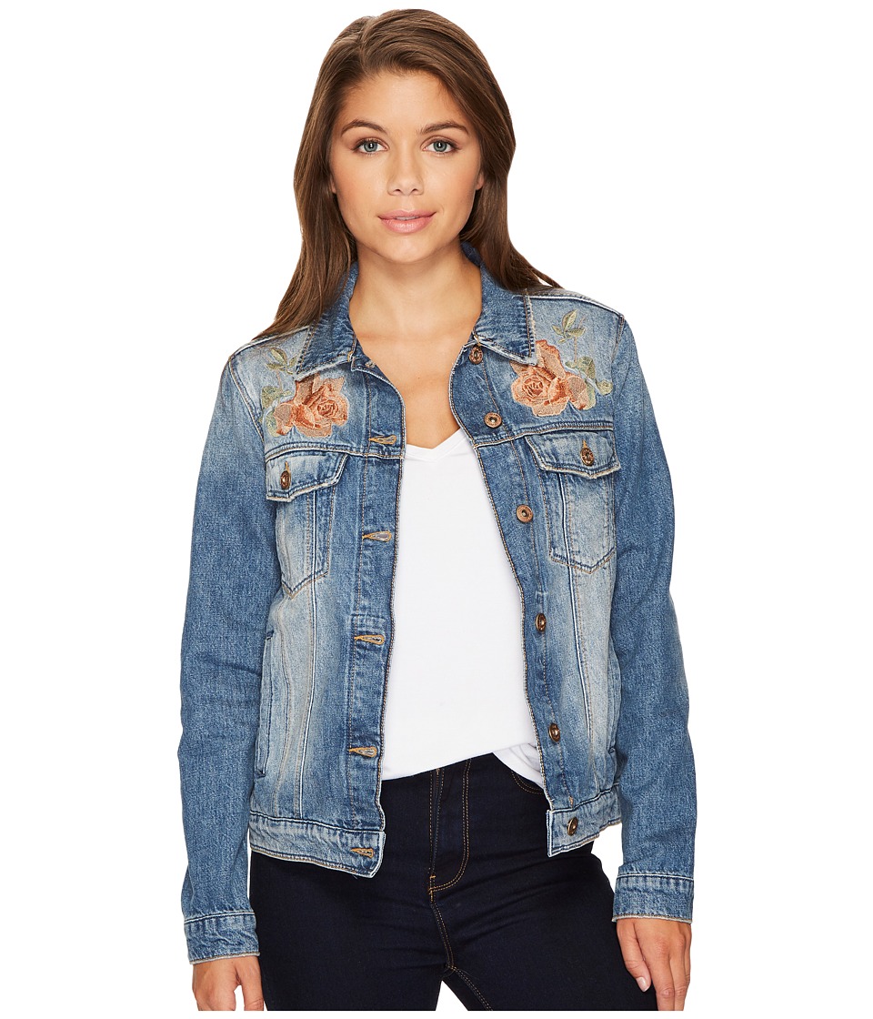 Mavi Jeans Katy Jacket (Bronze Rose Embroidery) Women