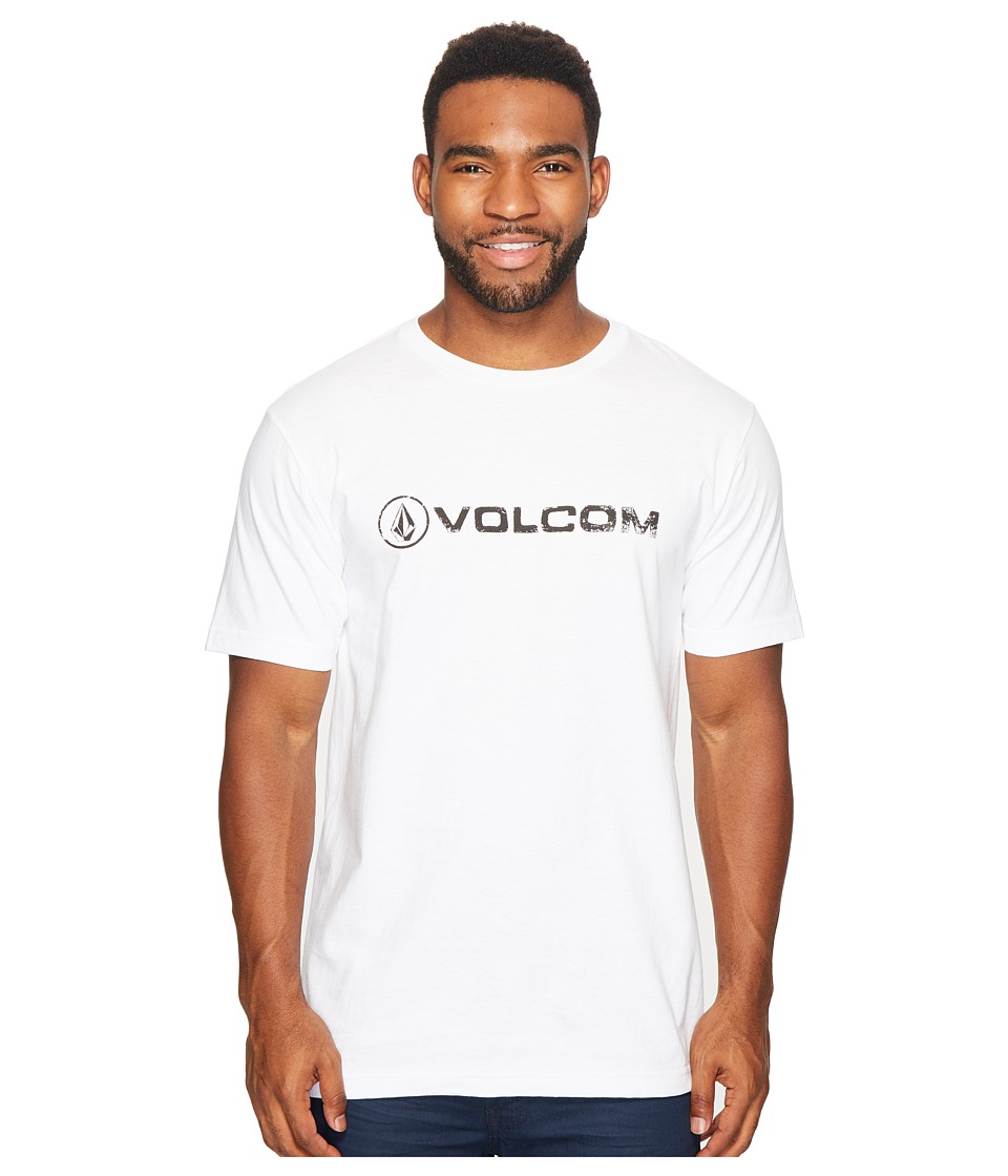 Volcom Lino Euro Short Sleeve Tee (White) Men