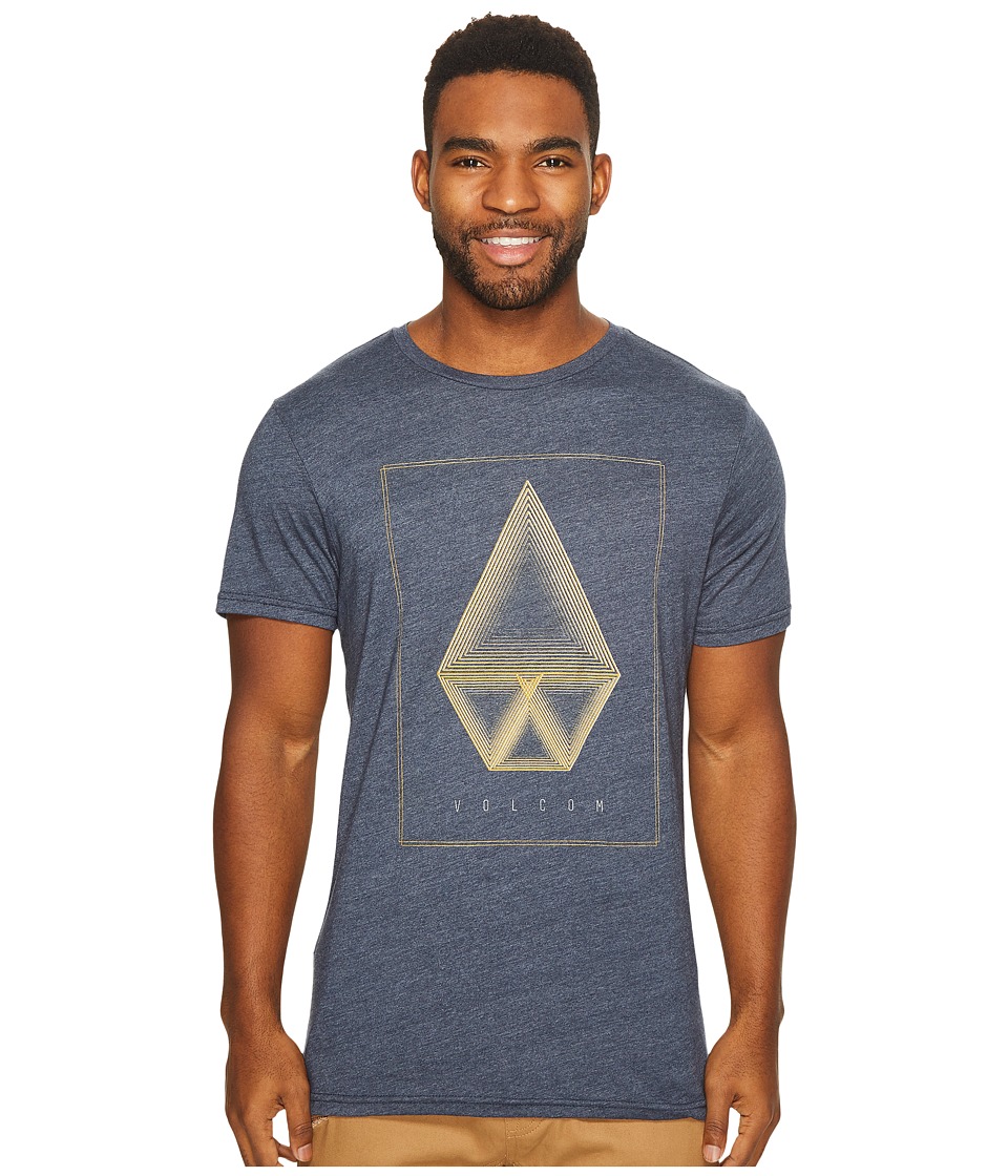Volcom Concentric Short Sleeve Tee (Indigo) Men