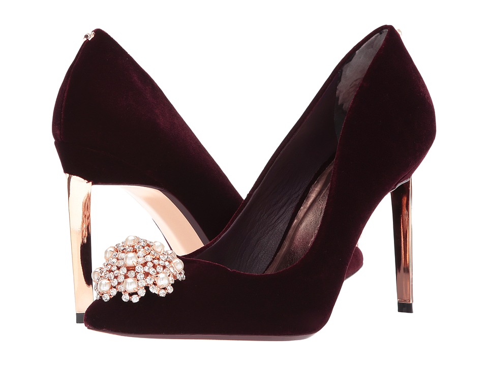 Ted Baker Peetch (Burgundy Textile) High Heels