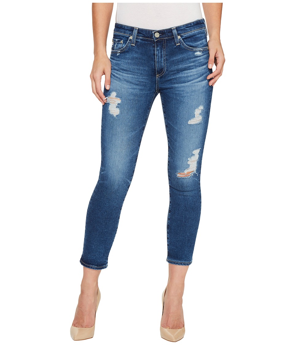 AG Adriano Goldschmied Prima Crop in 14 Years Radiant Blue (14 Years Radiant Blue) Women