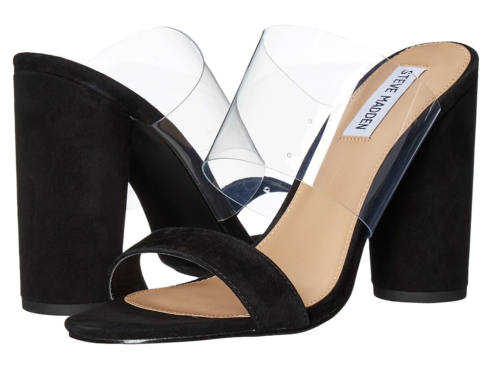 Steve Madden Cheers (Black Suede) Women