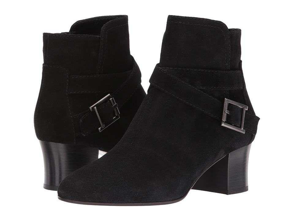 Aquatalia Francique (Black Suede) Women