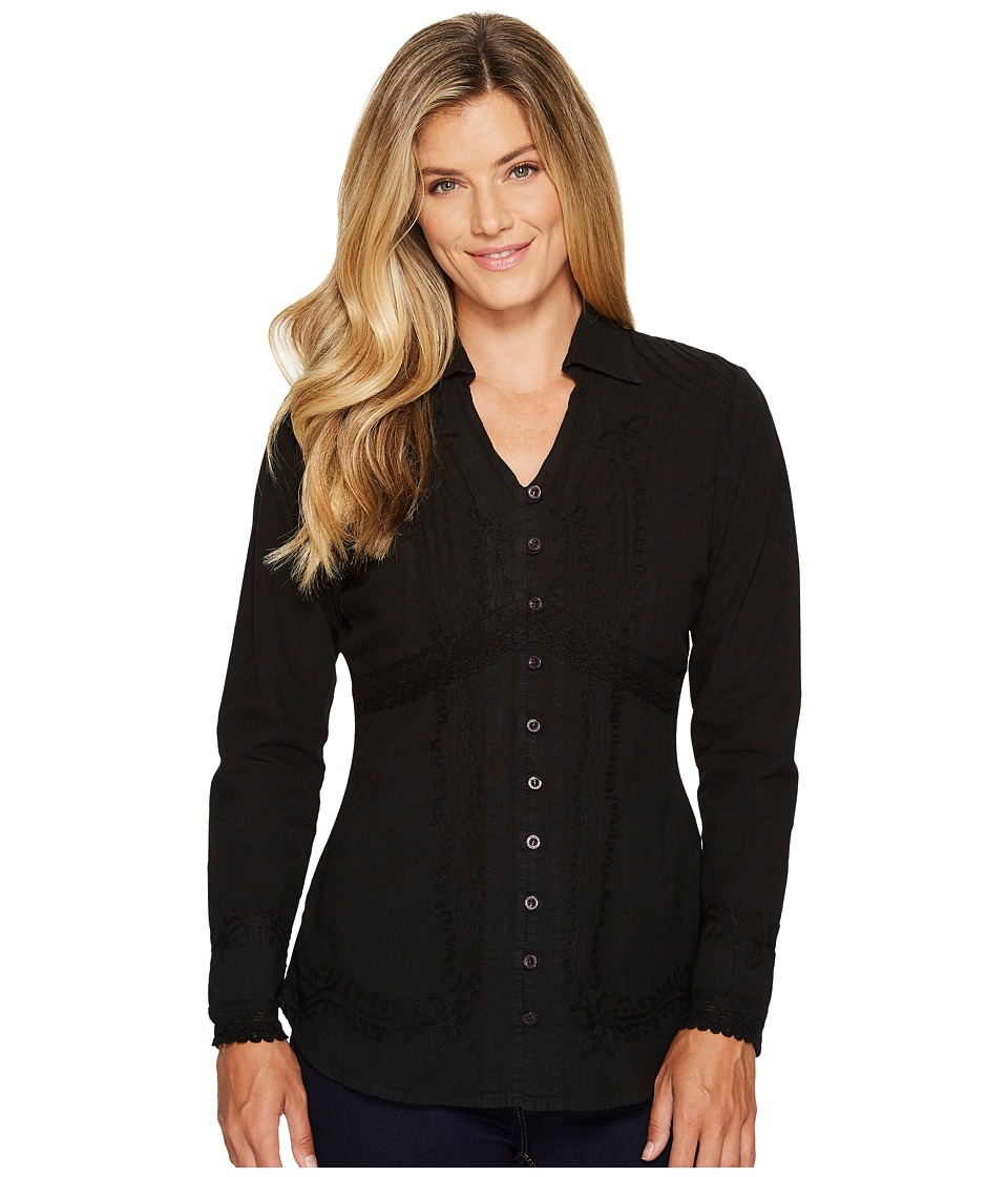 Scully Cantina Zender Peruvian Cotton Top (Black) Women