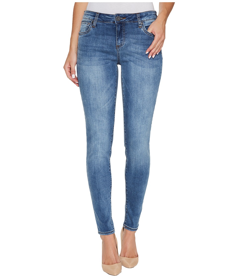 KUT from the Kloth Donna Skinny in Venturesome w/ Medium Base Wash (Venturesome/Medium Base Wash) Women