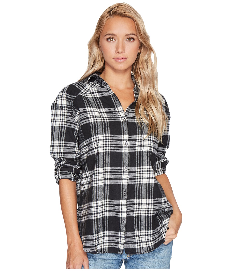 Billabong Wander Warrior Woven Top (Black/White) Women