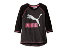 3/4 Sleeve Back Scoop Hem Top (Big Kid)