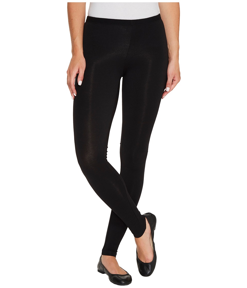 HUE Pima Cotton Leggings (Black) Women
