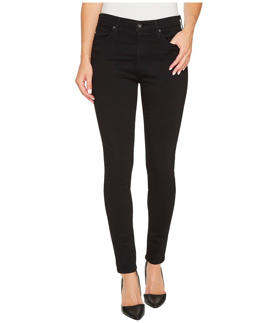 AG Adriano Goldschmied Farrah Skinny in Super Black (Super Black) Women