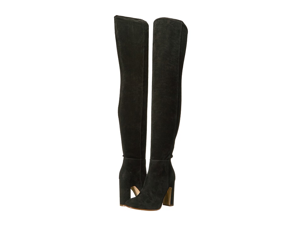 Rupert Sanderson Tacity (Black Suede/Black Suede Stretch) Women
