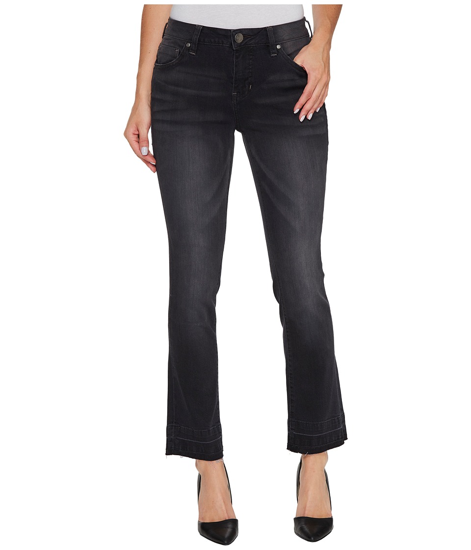 Jag Jeans Haven Ankle Flare Pants in Black/Undone Hem (Black/Undone Hem) Women