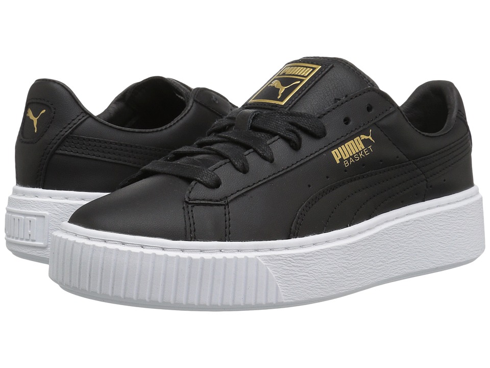 PUMA Basket Platform Core (Puma Black/Gold) Women