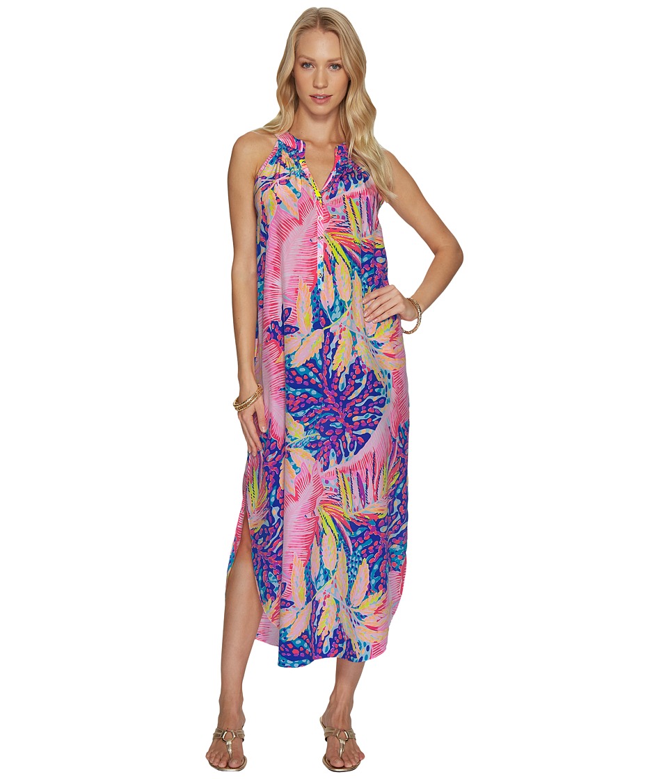 Lilly Pulitzer Bailey Silk Midi Dress (Multi Off The Grid) Women