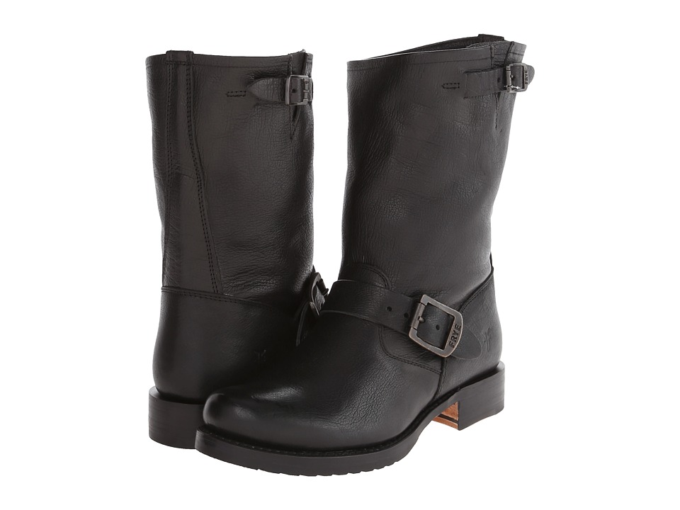 Frye Veronica Shortie (Black Waxy Tumbled Leather) Western Boots