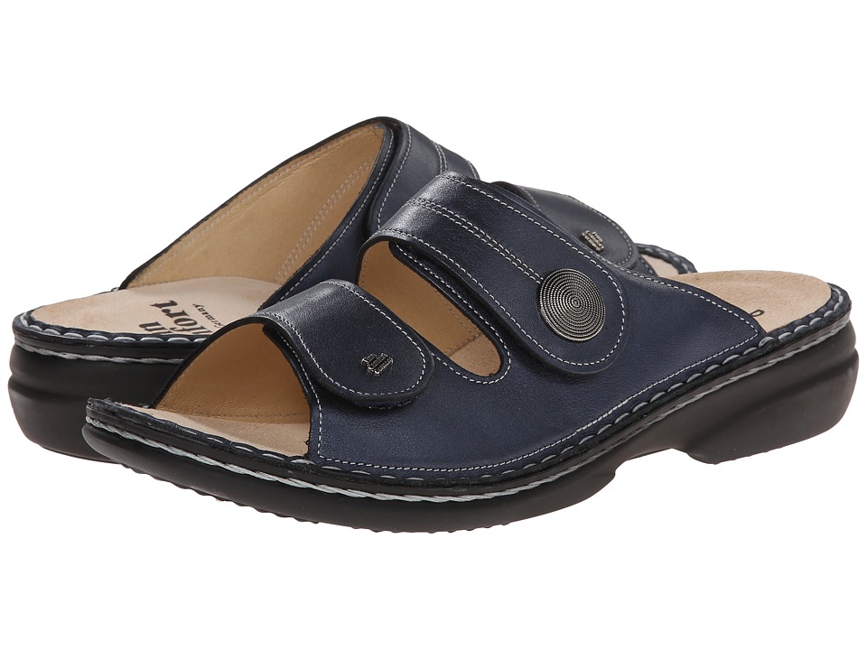Finn Comfort Sansibar 82550 (Marine Leather) Women's Shoes