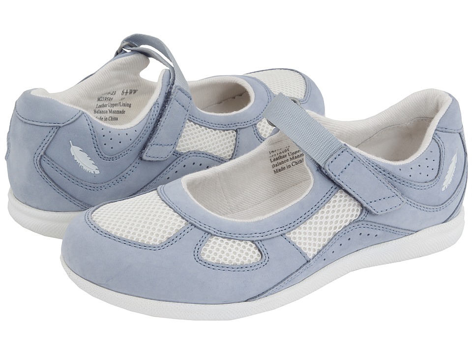 Drew Delite (Sky Blue Nubuck/White Mesh) Maryjane Shoes