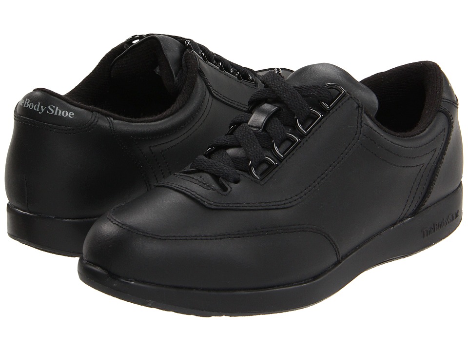 Zappos Hush Puppies - Classic Walker (Black Leather) Women's Shoes ...