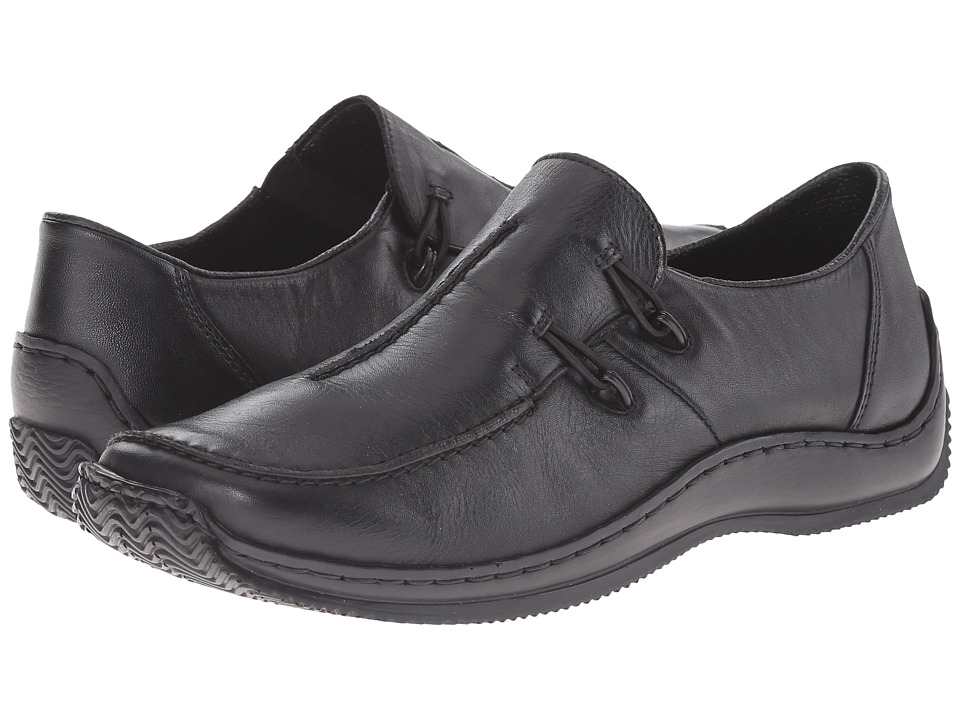 Rieker L1751 Celia 51 (Black Leather) Women's Shoes