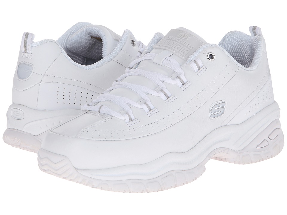 SKECHERS Work Softie (White Smooth Leather) Women's
