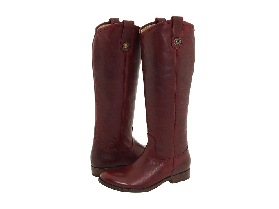 Frye Melissa Button (Bordeaux (Vintage Leather)) Western Boots