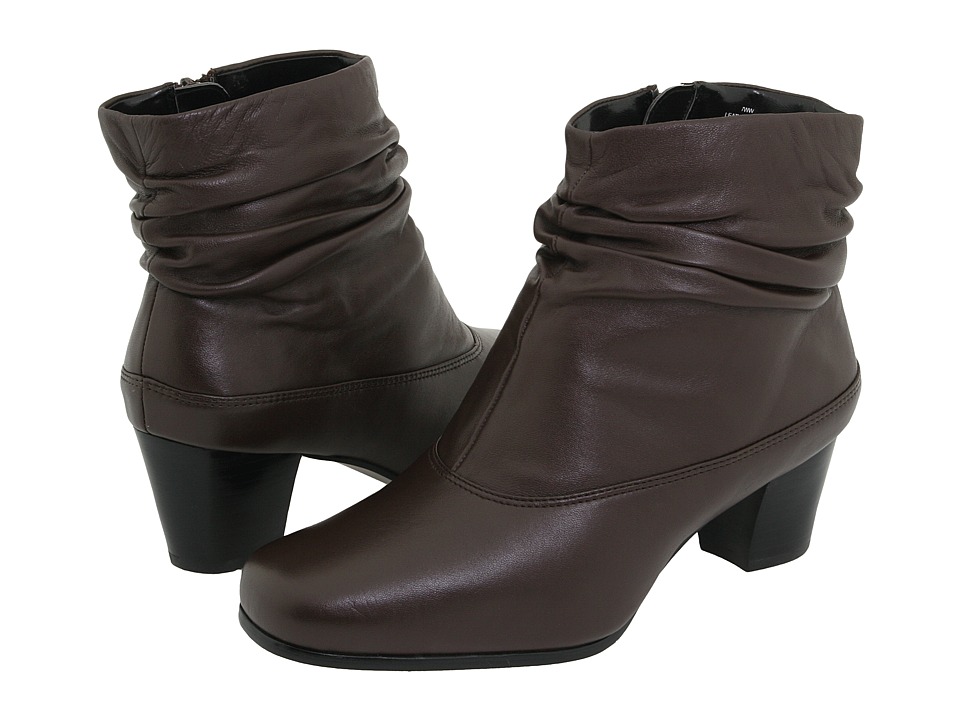 David Tate Vera (Brown Leather) Women's Zip Boots