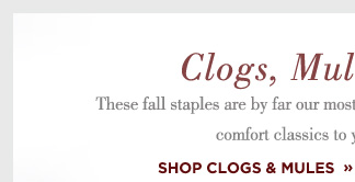 Shop Clogs and Mules