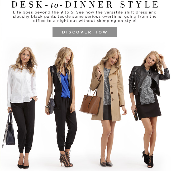 Discover Desk to dinner styles