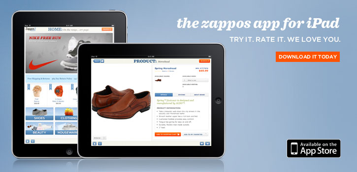 Zappos App for iPadÂ® Mobile Device | Zappos
