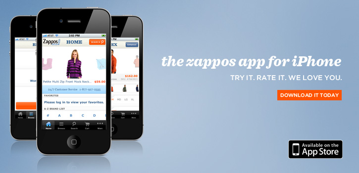 Zappos App for iPhoneÂ® Mobile Device | Zappos