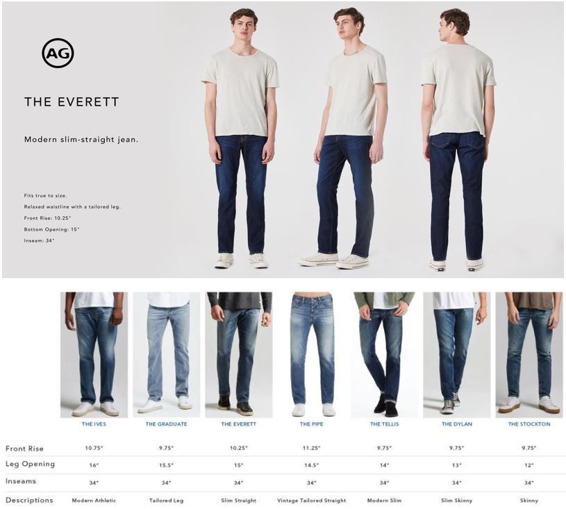 Ag Jeans Size Chart