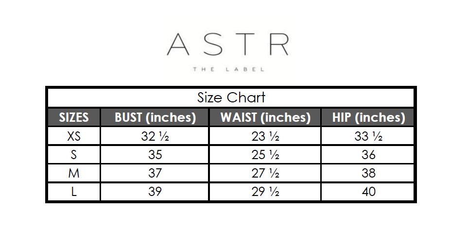 Label Size Chart