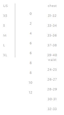 Jaded London Size Chart