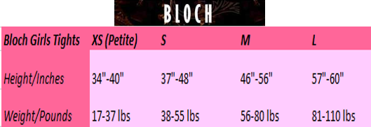 Bloch Jazz Shoe Size Chart