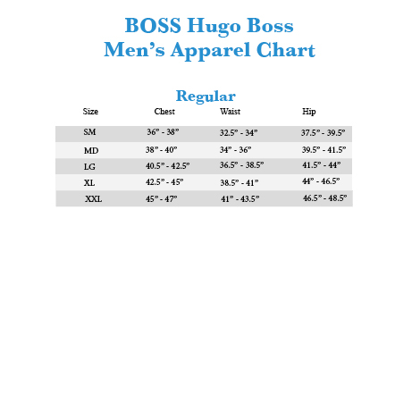 Hugo Boss Boxer Briefs Size Chart