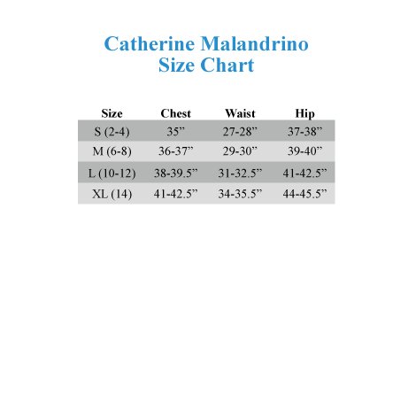 Catherine Malandrino Dress Size Chart