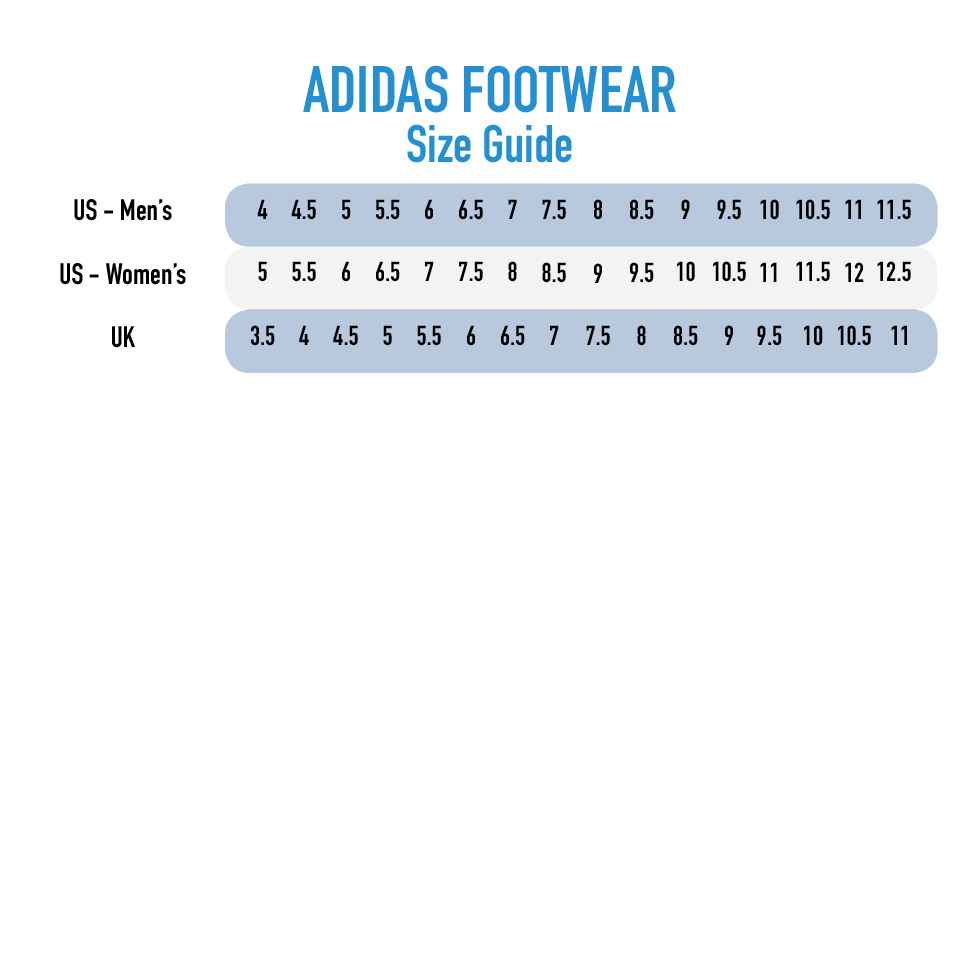 adidas adilette size chart