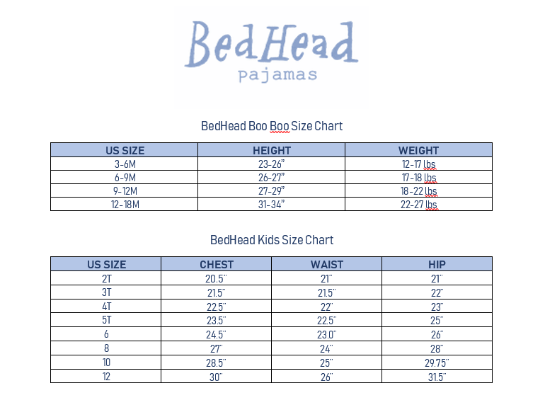 BedHead Pajamas Kids Booboo Short Sleeve Snug Fit PJ Set (Infant ...
